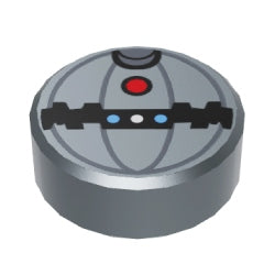 98138pb008タイル1×1丸(サーマルデトネーター)フラットシルバー