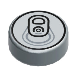 98138pb033タイル1×1丸(プルタブ)フラットシルバー