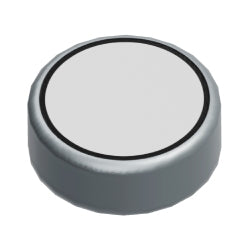 98138pb041タイル1×1丸(円) フラットシルバー