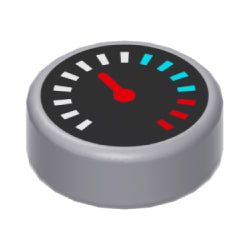 98138pb175タイル1×1丸(メーター)ライトブルーイッシュグレイ