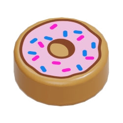 98138pb182タイル1×1丸(ドーナツVer.2)ミディアムダークフレッシュ