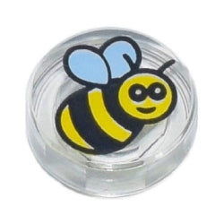 98138pb186タイル1×1丸(ハチ)トランスクリア