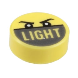 98138pb357タイル1×1丸(LIGHT)ブライトライトイエロー