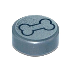 98138pb361タイル1×1丸(ドッグボーン)フラットシルバー