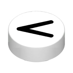 98138pb365タイル1×1丸ブラック<ホワイト