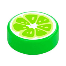 98138pb371タイル1×1丸(ライム)ブライトグリーン