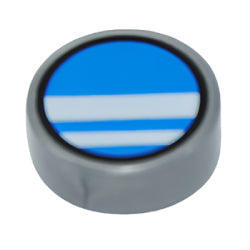 98138pb389タイル1×1丸(サングラス)フラットシルバー