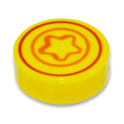 98138pb401タイル1×1丸(どうぶつの森ベル)イエロー