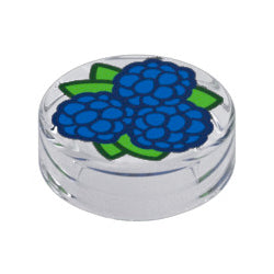 98138pb458タイル1×1丸(ブラックベリー)トランスクリア