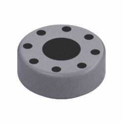 98138pb459タイル1×1丸(ブラックサイクルとドット)フラットシルバー