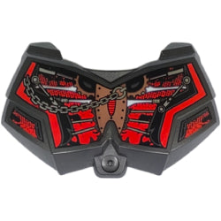 98603pb017ヒーローファクトリーチェストアーマースモール(鎖と歯車)パールダークグレイ