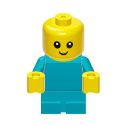 cty1186ダークターコイズ色のベビー服の赤ちゃん