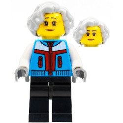 hol280ダークアジュールのコートを着たおばあさん(アジアンフェスティバル)