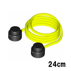 x127c30-368紐(端にスタッド付/30スタッド分)ネオンイエロー