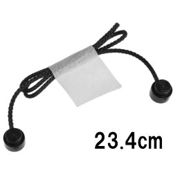 x127c31-026紐(端にスタッド付/30スタッド分)ブラック