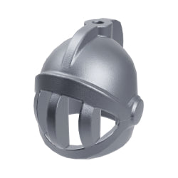 x167-179騎士格子兜フラットシルバー