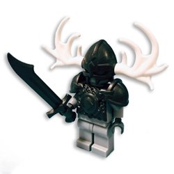 ヴァイキングヘルメット(ヘラジカの角ホワイト付) スティール