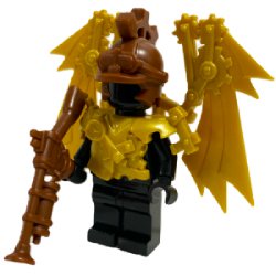 スチームパンクアーマー/ウイングセット パールゴールド