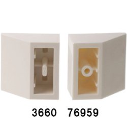 逆スロープ45度2×2 ライトブルーイッシュグレイ