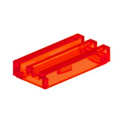 2412b-047特殊タイル1×2グリルトランスネオンオレンジ
