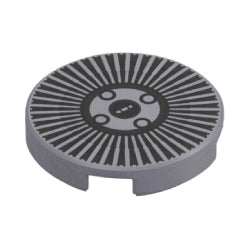 14769pb835タイル2×2丸(デロリアンハブキャップ)フラットシルバー