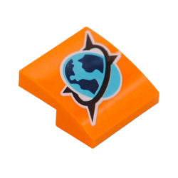 15068pb487曲面スロープ2×2(北極探検家ロゴ)オレンジ