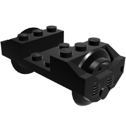 2878c02-026トレインホイールホルダーと車輪セットブラック