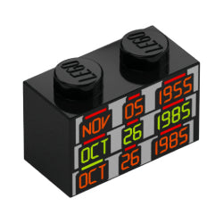 3004pb370ブロック1×2(デロリアンの次元転移装置)ブラック