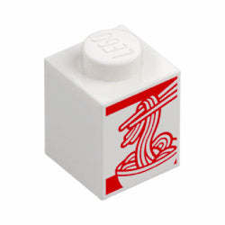 3005pb076ブロック1×1(カップヌードル)ホワイト