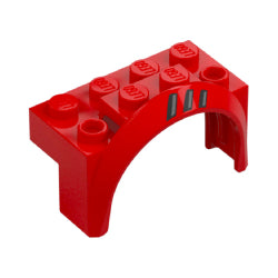 3387pb02Lマッドガードアーチ4×2-1/2×2(フェラーリSF90XXストラダー左側)レッド