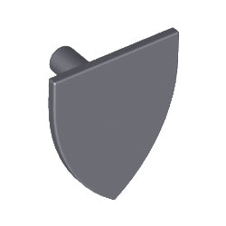 3846-199盾逆三角形ダークブルーイッシュグレイ