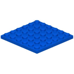 3958-023プレート6×6ブルー