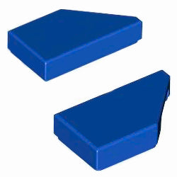 5091-5092-023特殊タイル1×2ウェッジ(左右セット)ブルー