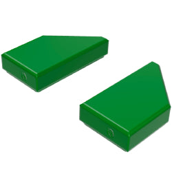 5091-5092-028特殊タイル1×2ウェッジ(左右セット)グリーン
