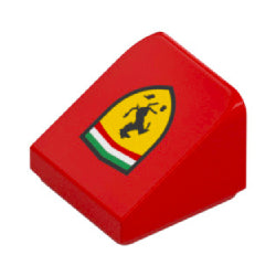 54200pb141スロープ31度1×1×2/3(フェラーリシールドロゴ)レッド