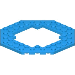 6063-321プレート10×10八角形中央十字穴ダークアジュール