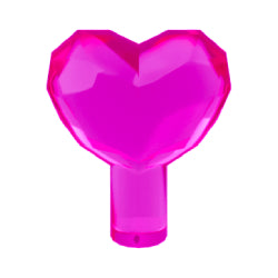 15745-113宝石ハート型1×1トランスダークピンク