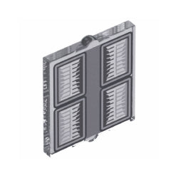 60601pb052窓ガラス1×2×2トランスクリア(デロリアンシルバーヘッドライト) 