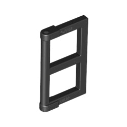 60608-026窓板枠1×2×3ブラック