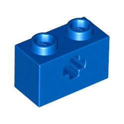 32064-023テクニックブロック1×2-車軸穴有ブルー