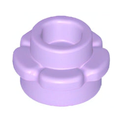 24866-325プレート1×1フラワーエッジ　ラベンダー