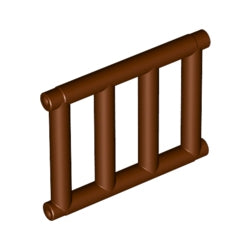 62113-192バー1×4×3突出有レディシュブラウン