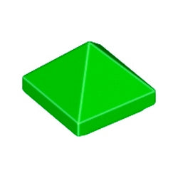 22388-037スロープ45度1×1×2/3三角錐ブライトグリーン