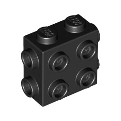 67329-026ブロック1×2×1-2/3-3方向スタッド有ブラック