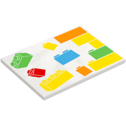 6320pb002Rタイル6×8(ブロックの絵柄右側)ホワイト