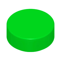 98138-037タイル1×1丸ブライトグリーン