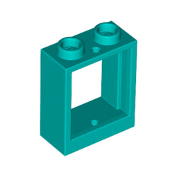 60592-107窓枠1×2×2ダークターコイズ