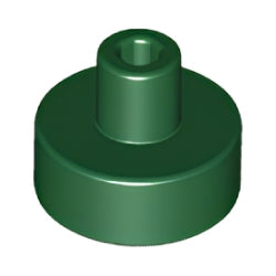 20482-141タイル1×1丸ピン付きダークグリーン