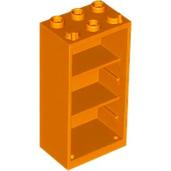 2656-106コンテナボックス2×3×5(冷蔵庫)オレンジ