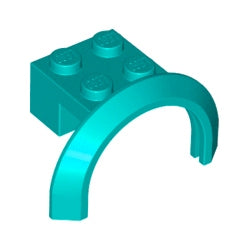 50745-107マッドガードアーチ4×2-1/2×2ダークターコイズ